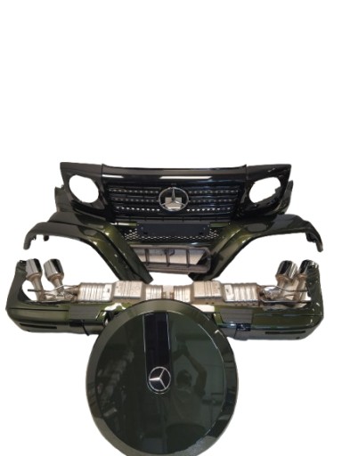 MERCEDES G63 AMG W463 W464 PAKIET ZDERZAKI Anteriore posteriore scarico copertura GREMBIALINA parafanghi