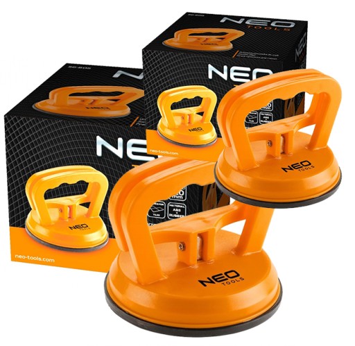 2x ПРИСОСКА NeoTools ДЛЯ ВІКОН, СКЛО, плитка, одинарна, 40 кг