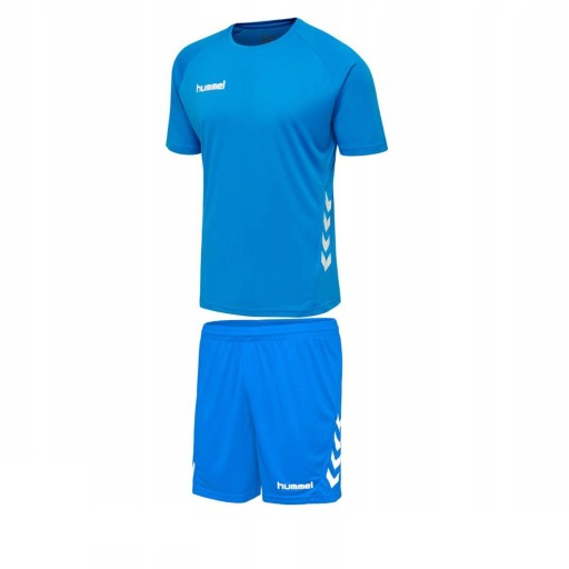 Тренувальний набір Hummel Promo дихаючий швидковисихаючий розмір S відтінків синього