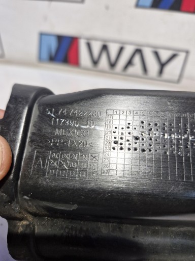 7422280 BMW G20 G21 přívod TROUBA vedení csatorna vzduchový pravý