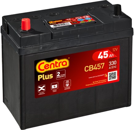 Аккумуляторные центры плюс CB457 45AH 330A