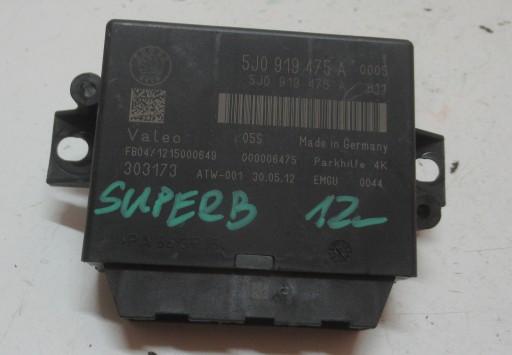 SKODA SUPERB II 1.8 TSI 12R module of the parking PDC 5J0919475A