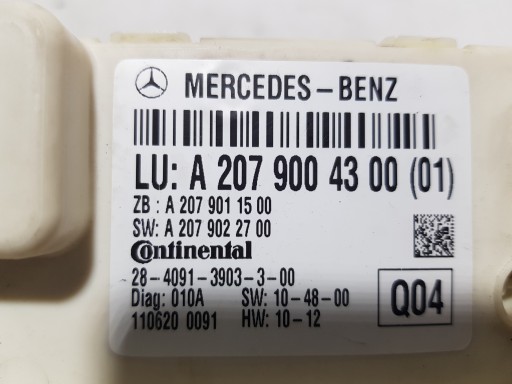 MERCEDES W207 module control unit SAM 2079004300