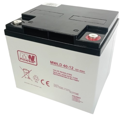 Необслуживаемый аккумулятор mw power панель управления ибп сигнальная тележка mwld 12 в 40 ач