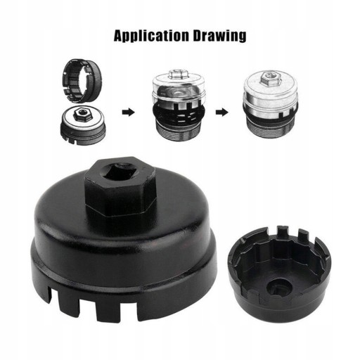 6944276514561 - або Toyota Prius Tool Remover 14 канавок 64,5 мм фільтр