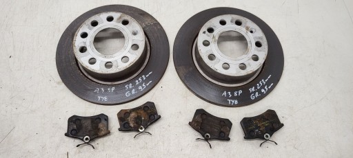 discs brake plates rear part Audi A3 8P 1,6 MPI