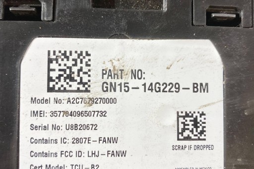 Другие модули ford ecosport 3577409650732 2.0л бензин 104квт 2020