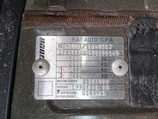 FIAT GRANDE PUNTO 199 1.4 Motor 350A1000 ALFA ROMEO MITO FIORINO