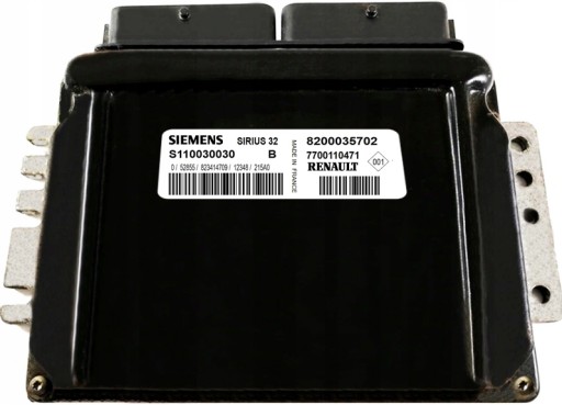 8200035702CZYSTY - Комп'ютер ecu scenic 1.6 s110030030b 8200035702 чистий