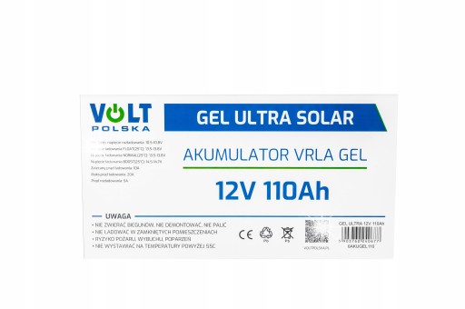 Сонячна батарея для фотовольтаики ups 12v 110ah ultra solar