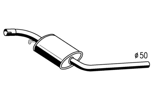 42.36.422 - STARLINE TL СЕРЕДНІЙ ГЛУШНИК VW TRANSPORTER 2.4 D SWB 2920 90-95