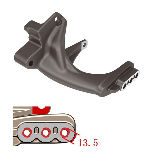 T38552-l - ПОДСТАВКА ДЛЯ НОГ ЛЕВАЯ ZONTES ZT 310-V