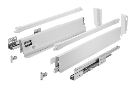 Szuflada Gtv Modern Box Pro 400 mm średnia L400 H135 biała cichy domyk 40kg