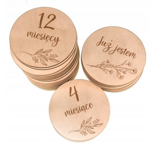 ДИТЯЧА ФОТОБОРД ДЕРЕВ'ЯНА КРУГЛА КАРТКА