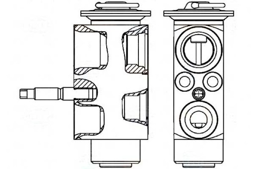 8UW 351 - Расширительный клапан кондиционера BEHR Hella BMW E46 E8