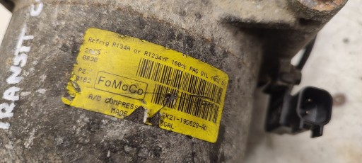 compressor of the air conditioning compressor; Ford Transit Custom 2,2 TDCI EURO5