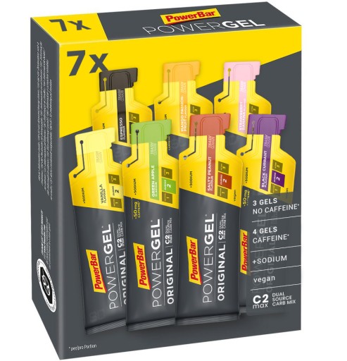 Рідкий енергетичний гель PowerBar PowerGel Mix of Flavors 41 мл 287 г 7 шт.