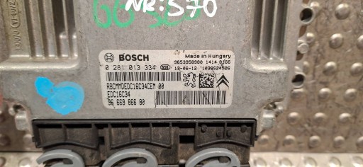 computer 0281013334 9653958980 9666986680 CITROEN PEUGEOT 1.6 HDI