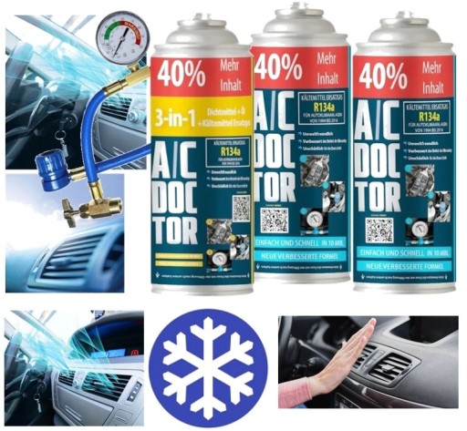 AC Doctor PAK FIX 3in1 Easy R134a Klima Clima FIX Кондиціонер для вашого автомобіля
