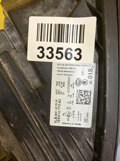 light left Skoda Enyaq Full Led 5LB941015H