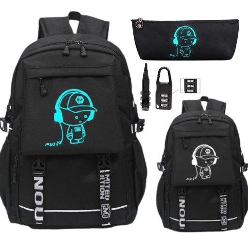 Шкільний портфель багатокамерний 37л bergens1