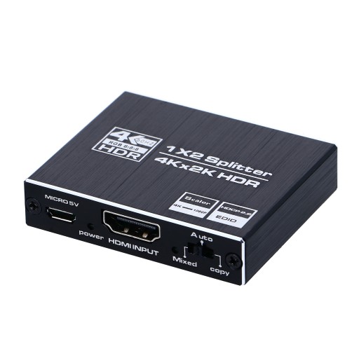 SPLITTER-HDMI-2-0-1x2-ROZDZIELACZ-ULTRAHD-HDCP-2-2-Marka-PAWONIK