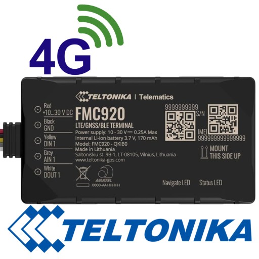 Teltonika FMC920 GPS локатор 4G трекер, bluetooth