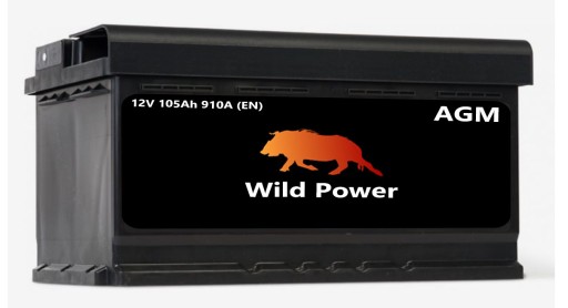 WP105A - Акумулятор Wild Power AGM 105AH 910A P+