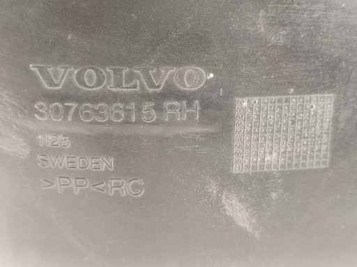 mudguard right front VOLVO XC90 and 2002-2014 / 30763615
