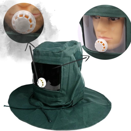 ПЕСКОСТРОЙНАЯ МАСКА С ЗАЩИТНЫМ ШЛЕМОМ