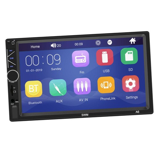 A6 7-дюймовый автомобильный GPS-навигатор MP5