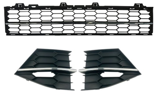 3V0853677+551A - РЕШІТКА ХРОМ БАМПЕР ПРАВИЙ ЛІВИЙ ЦЕНТР SUPERB III