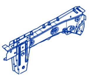 751109999R - Правый внутренний лонжерон Dacia Duster II