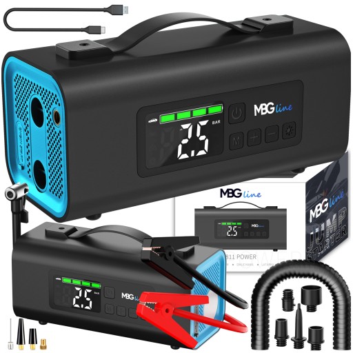 Стартер Booster 54.76Wh Автомобільний компресор Повітродувка Powerbank LED