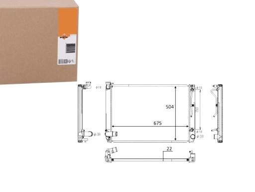 NRF58391(EXT) - РАДИАТОР NRF LEXUS RX350 06-08 NRF