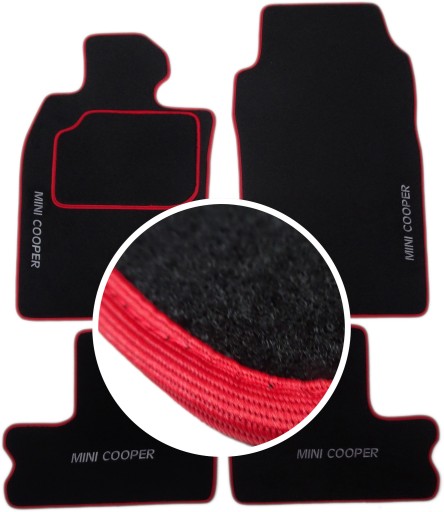 Mini COOPER R50 R53 класичні килимки + вишивка CH4