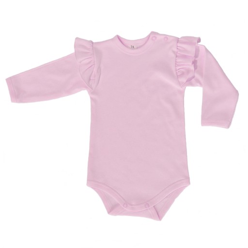 Створіть бавовняне боді з довгим рукавом, розмір 74, застібається на кнопку