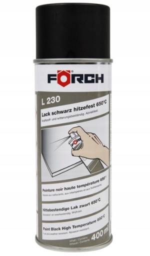 FORCH L230 тепловой лак черный 400 мл