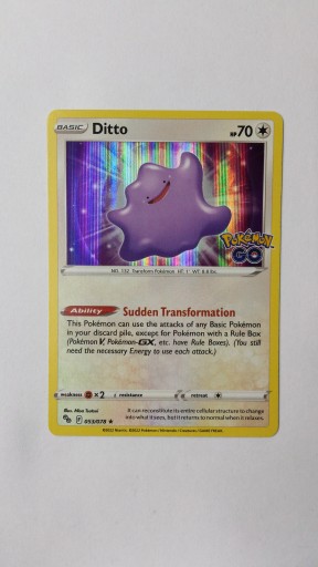 Ditto (PGO 053) - 53/78 - Holo Rare - Pokemon GO  Opinie - Allegro