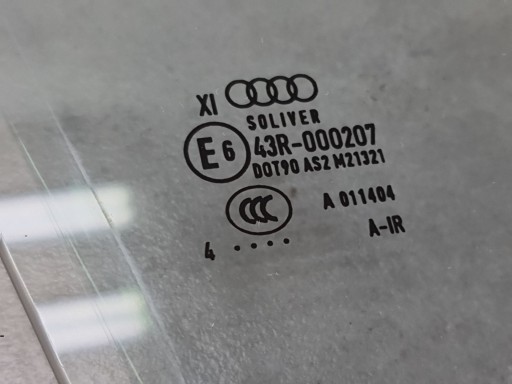 Audi Q7 4M window door right front 2014 podwojna 4M0845022A