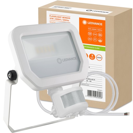 Світлодіодний прожектор 10W 4000K датчик руху Ledvance