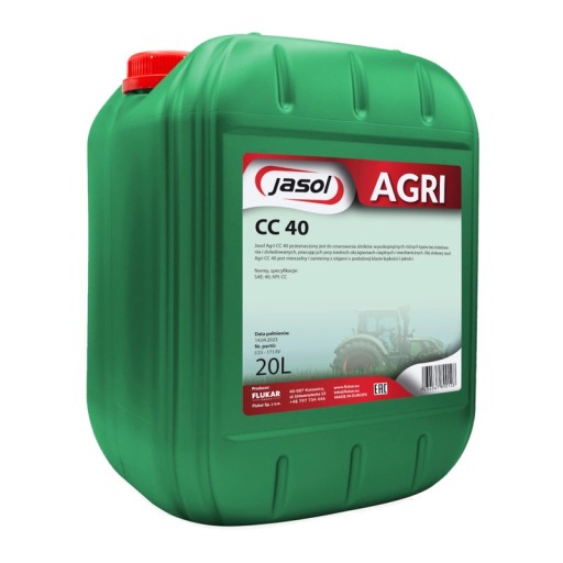 Масло моторное Jasol Agri CC 40 20л.