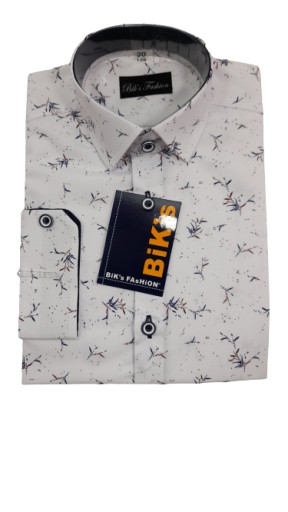 БІКС Дитяча бавовняна сорочка з довгим рукавом 140 р. біла