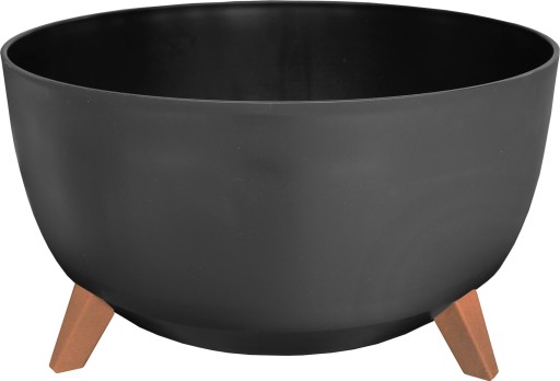 Hrniec lamelový 40 cm plastový čierny