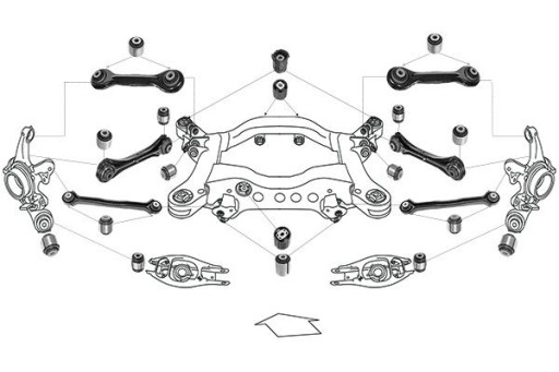 35734 01 - Комплект поворотних важелів підвіски bmw 1 e90 e91 e92 e93 e81 e87 e82 e88