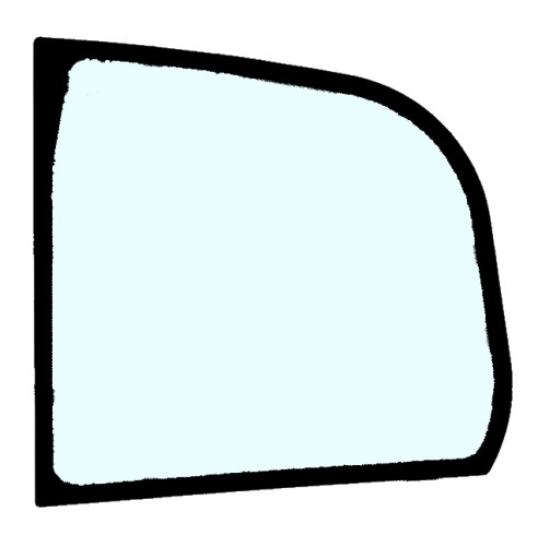 G3596 - БОКОВОЕ СТЕКЛО ШЕЛКОГРАФИЯ MANITOU MLT850-145V+