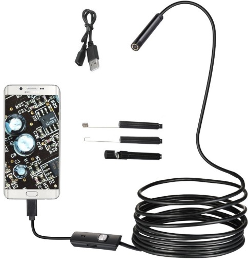 Endoskop inšpekčná kamera HD android USB 5m