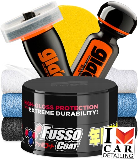 Soft99 Набор Для Защиты Воска Fusso Dark Ultra Glaco
