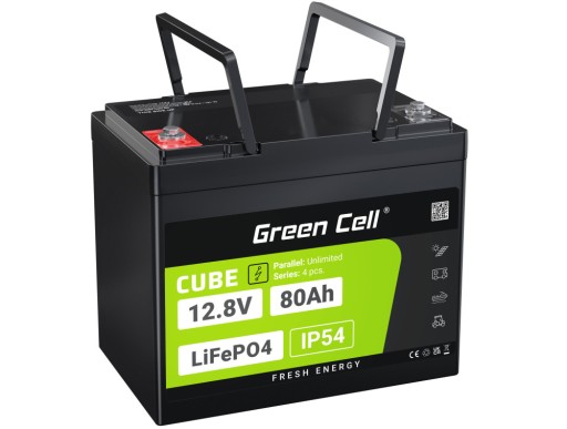 Літієва батарея po4 green cell 12.8v 80ah фотоелектричний човновий двигун