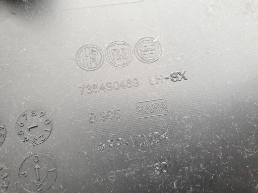 Blende Abdeckung SLUPKA Säule Abdeckung FIAT PANDA III 3 2012- 735490416 735490489